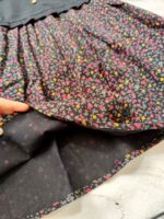 پیراهن مشکی گلدار کد 301 - تصویر 4